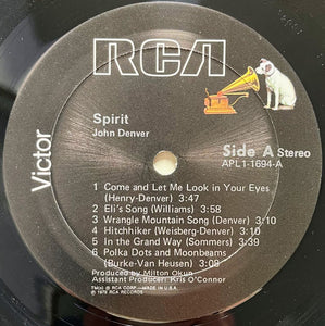 John Denver : Spirit (LP, Album, RE)