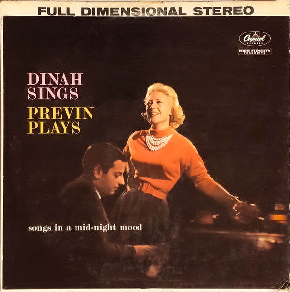 Dinah Shore, André Previn : Dinah Sings, Previn Plays: Songs In A Mid-Night Mood (LP, Album)
