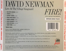 Charger l&#39;image dans la galerie, David Newman* : Fire! Live At The Village Vanguard (CD, Album)
