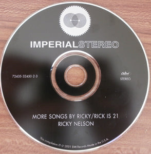 Ricky Nelson (2) : More Songs By Ricky / Rick Is 21 (CD, Comp, RM)