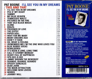 Pat Boone : I'll See You In My Dreams & This and That (CD, Comp)