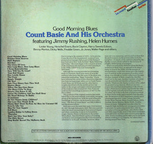 Count Basie And His Orchestra* Featuring Jimmy Rushing, Helen Humes : Good Morning Blues (2xLP, Comp, Pin)