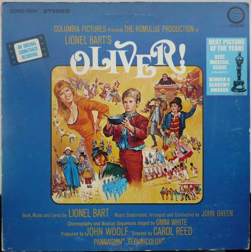 Lionel Bart : Oliver! (An Original Soundtrack Recording) (LP, Album, Gat)