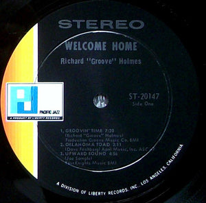 Richard "Groove" Holmes : Welcome Home (LP, Album, Gat)