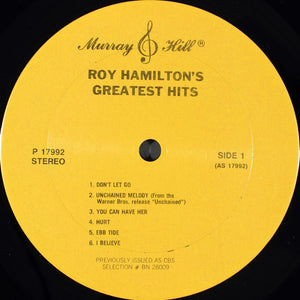 Roy Hamilton (5) : Roy Hamilton's Greatest Hits (LP, Comp, RE)