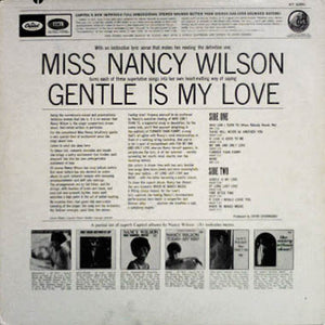 Nancy Wilson : Gentle Is My Love (LP, Album, Jac)