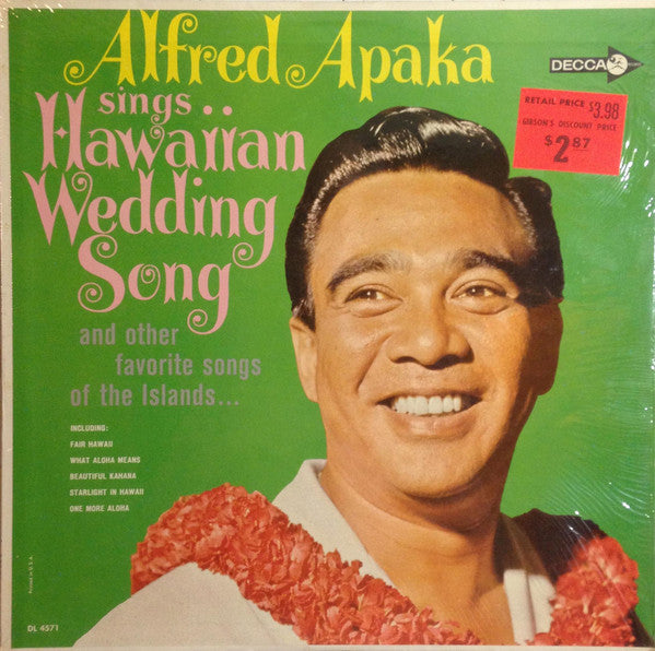 Buy Alfred Apaka : The Hawaiian Wedding Song (LP, Album) Online