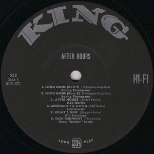 Various : After Hours (LP, Album, Comp, RE)