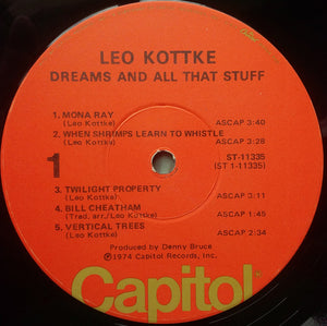 Leo Kottke : Dreams And All That Stuff (LP, Album, Win)