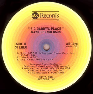Wayne Henderson : Big Daddy's Place (LP, Album, CSM)