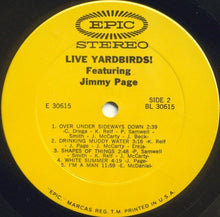 Load image into Gallery viewer, The Yardbirds : Live Yardbirds (Featuring Jimmy Page) (LP, Album)
