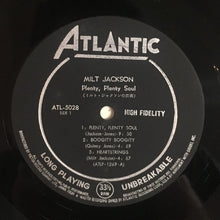 Laden Sie das Bild in den Galerie-Viewer, Milt Jackson : Plenty, Plenty Soul (LP, Album, Mono, Dee)
