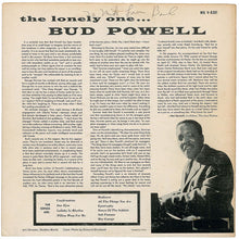 Laden Sie das Bild in den Galerie-Viewer, Bud Powell : The Lonely One (LP, Album, Mono, Dee)
