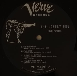 Bud Powell : The Lonely One (LP, Album, Mono, Dee)