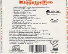 Laden Sie das Bild in den Galerie-Viewer, The Kingston Trio* : Nick - Bob - John (CD, Album)

