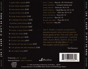 Joe T. Cook : It Ain't So Easy (CD, Album)