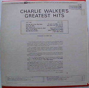 Charlie Walker (2) : Charlie Walker's Greatest Hits (LP, Comp)