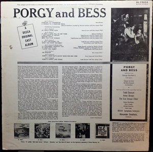 Todd Duncan (3) . Anne Brown, Decca Symphony Orchestra : George Gershwin's Porgy And Bess (LP, Album, Pin)