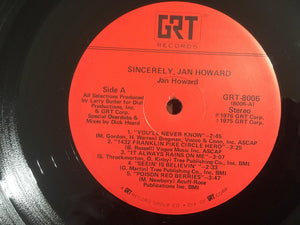Jan Howard : Sincerely, Jan Howard (LP, Album)