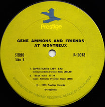 Laden Sie das Bild in den Galerie-Viewer, Gene Ammons : Gene Ammons And Friends At Montreux (LP, Album)
