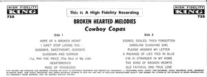 Cowboy Copas : Broken-Hearted Melodies (LP)