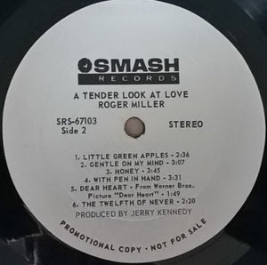 Roger Miller : A Tender Look At Love (LP, Album, Promo)