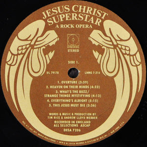 Andrew Lloyd Webber & Tim Rice* : Jesus Christ Superstar - A Rock Opera (2xLP, Album)