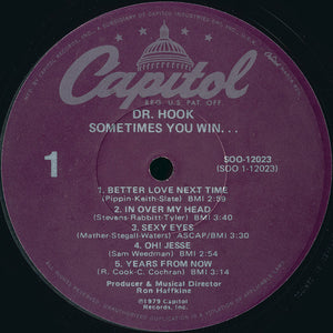 Dr. Hook : Sometimes You Win (LP, Album, Los)