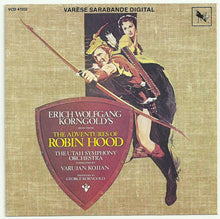Laden Sie das Bild in den Galerie-Viewer, Erich Wolfgang Korngold, The Utah Symphony Orchestra*, Varujan Kojian : The Adventures Of Robin Hood (Original Motion Picture Score) (CD, Album, RE)
