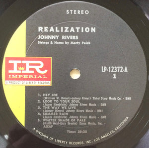 Johnny Rivers : Realization (LP, Album, Gat)