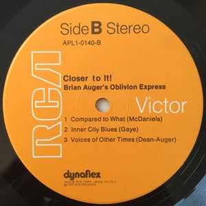 Brian Auger's Oblivion Express : Closer To It! (LP, Album, Hol)