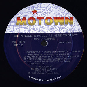 David Ruffin : Me'n Rock'n Roll Are Here To Stay (LP, Album)