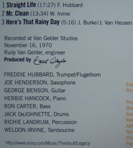 Freddie Hubbard : Straight Life (CD, Album, Ltd, RE, RM, Dig)