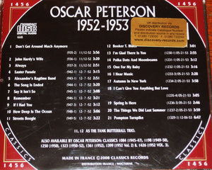 Oscar Peterson : 1952-1953 (CD, Comp)