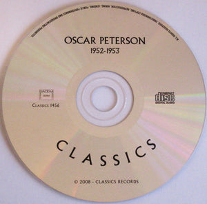 Oscar Peterson : 1952-1953 (CD, Comp)