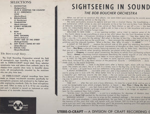 Bob Boucher Orchestra : Sightseeing In Sound (LP)