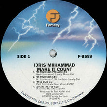 Laden Sie das Bild in den Galerie-Viewer, Idris Muhammad : Make It Count (LP, Album)
