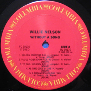 Willie Nelson : Without A Song (LP, Album, Car)