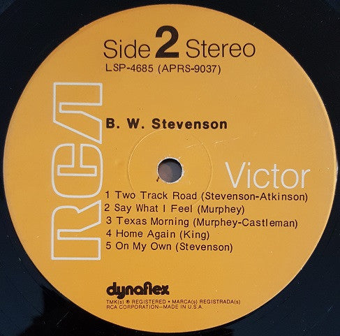 B. W. Stevenson* - B. W. Stevenson - LP