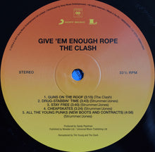 Load image into Gallery viewer, The Clash : Give &#39;Em Enough Rope (LP, Album, RE, RM, 180)
