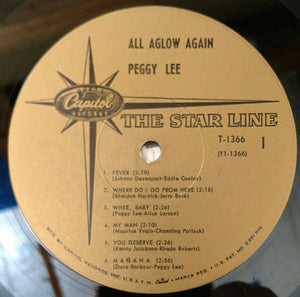 Peggy Lee : All Aglow Again! (LP, Album, Comp, Mono, Gol)