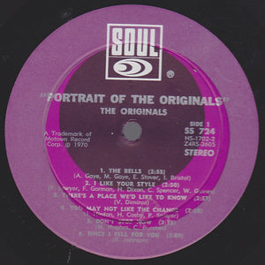 The Originals : Portrait Of The Originals (LP, Album, Hol)