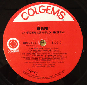 Lionel Bart : Oliver! An Original Soundtrack Recording (LP, Album, RE, Ind)