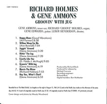 Laden Sie das Bild in den Galerie-Viewer, Richard Holmes* &amp; Gene Ammons : Groovin&#39; With Jug (CD, Comp, RE)
