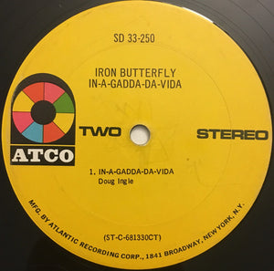 Iron Butterfly : In-A-Gadda-Da-Vida (LP, Album, M/Print, RP, Ter)