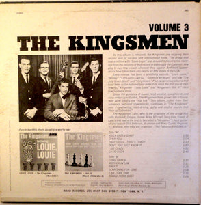 The Kingsmen : The Kingsmen, Volume 3 (LP, Mono)