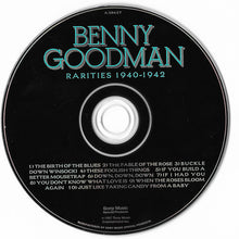 Load image into Gallery viewer, Benny Goodman : Rarities 1940-1942 (CD, Comp)
