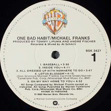 Load image into Gallery viewer, Michael Franks : One Bad Habit (LP, Album, Win)
