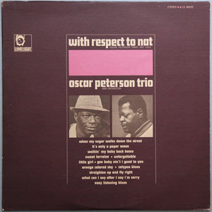 The Oscar Peterson Trio : With Respect To Nat (LP, Album, Ter)
