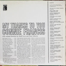 Charger l&#39;image dans la galerie, Connie Francis : My Thanks To You (LP, Album, RE, MGM)
